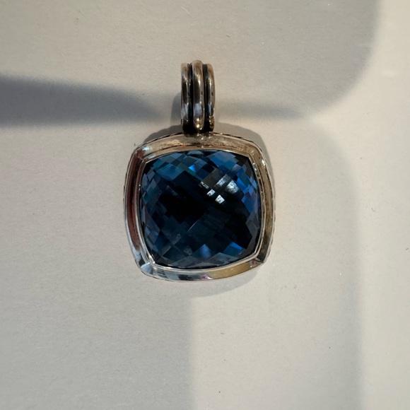 David Yurman Hampton Blue Topaz enhancer - Picture 9 of 9
